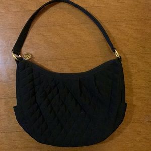 Black Quilted Vera Bradley Shoulder Bag
